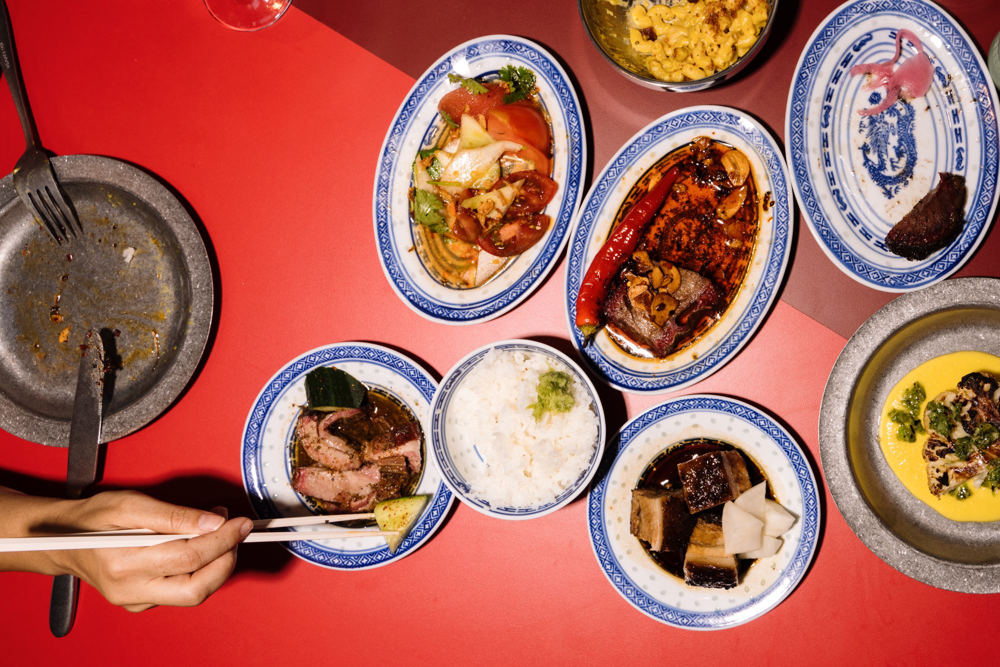 A table at Hon's BBQ Hackney Wick