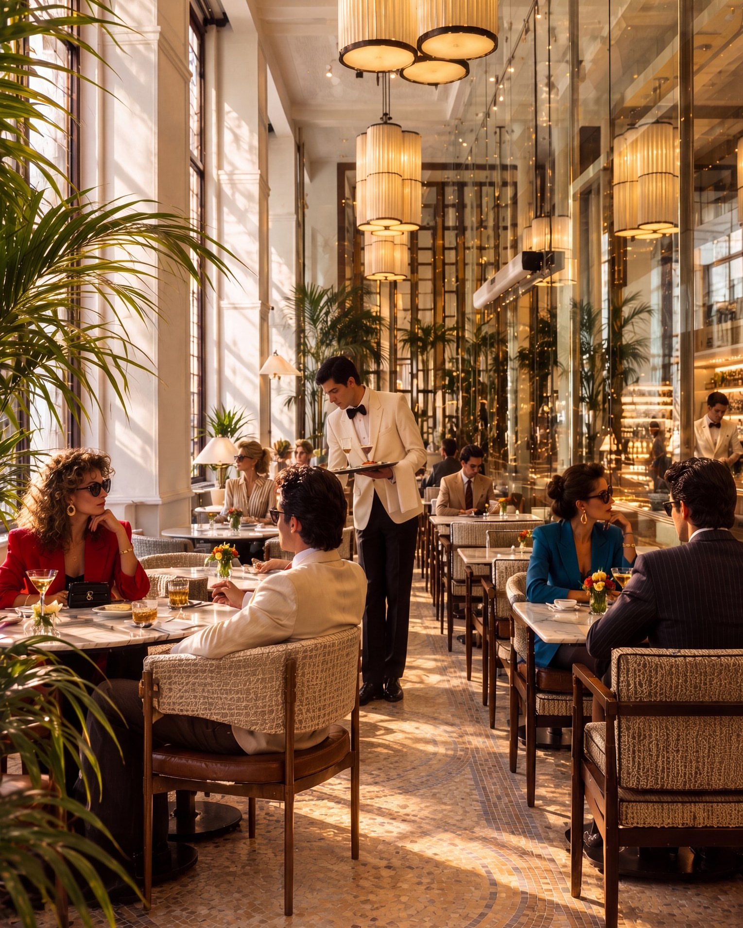 The dining room at Banca Unione