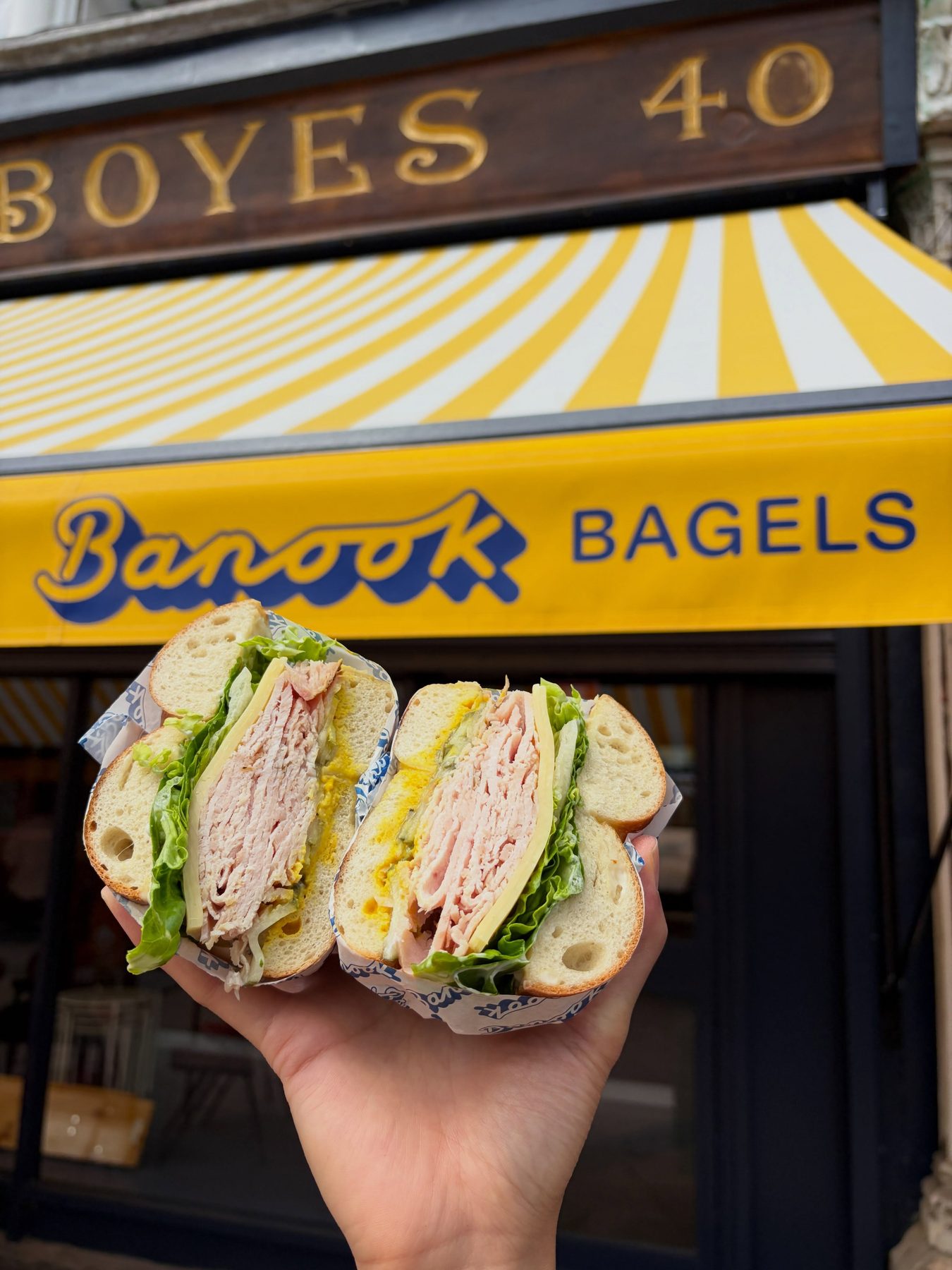 An everything bagel at Banook