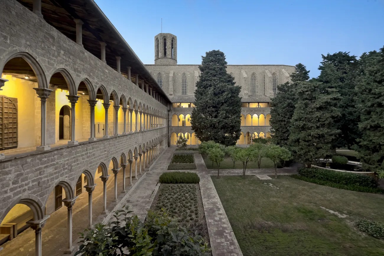 The Gothic cloister at the Monastery of Pedralbes