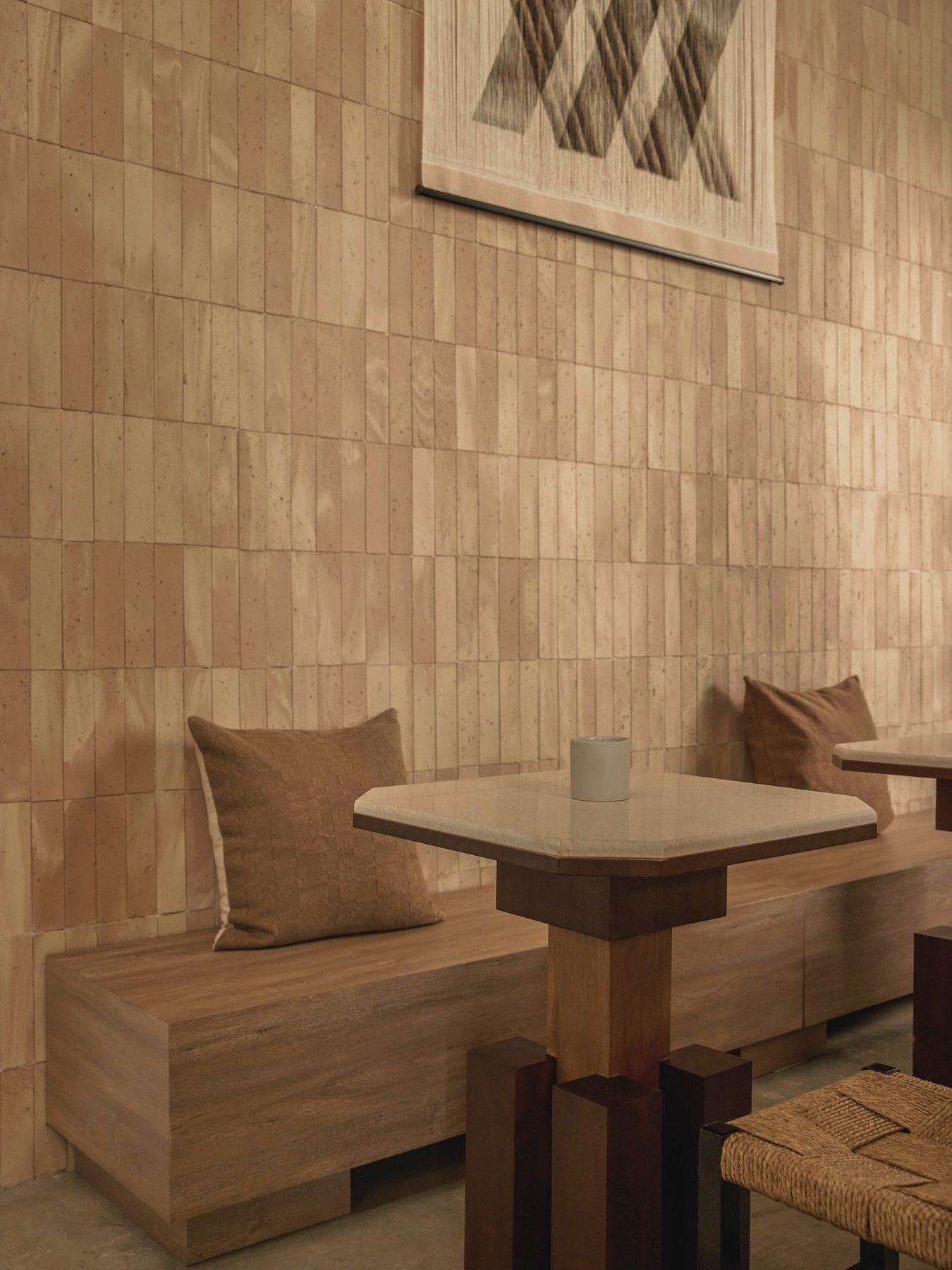 The dining room at Bones Cafe