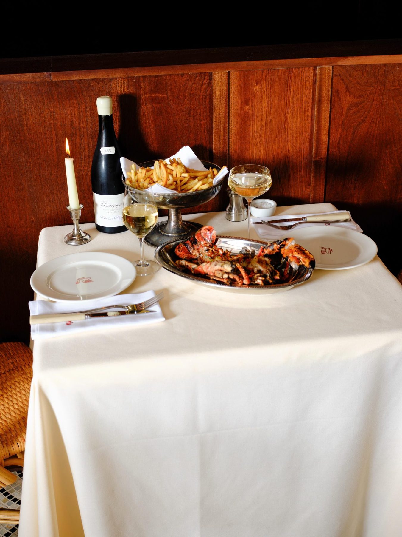 The dining room at Brasserie Olivia