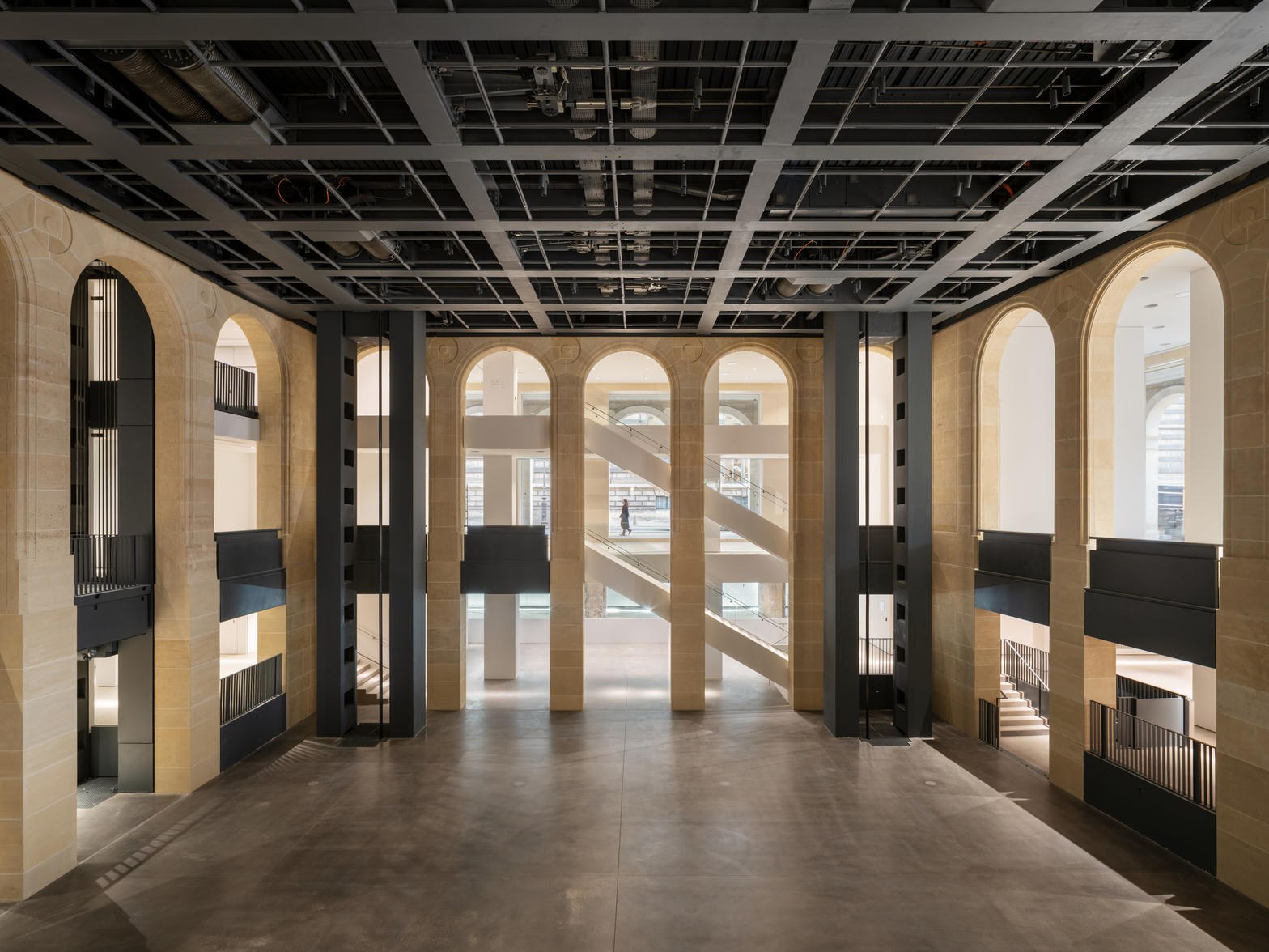 The hall of the Fondation Cartier