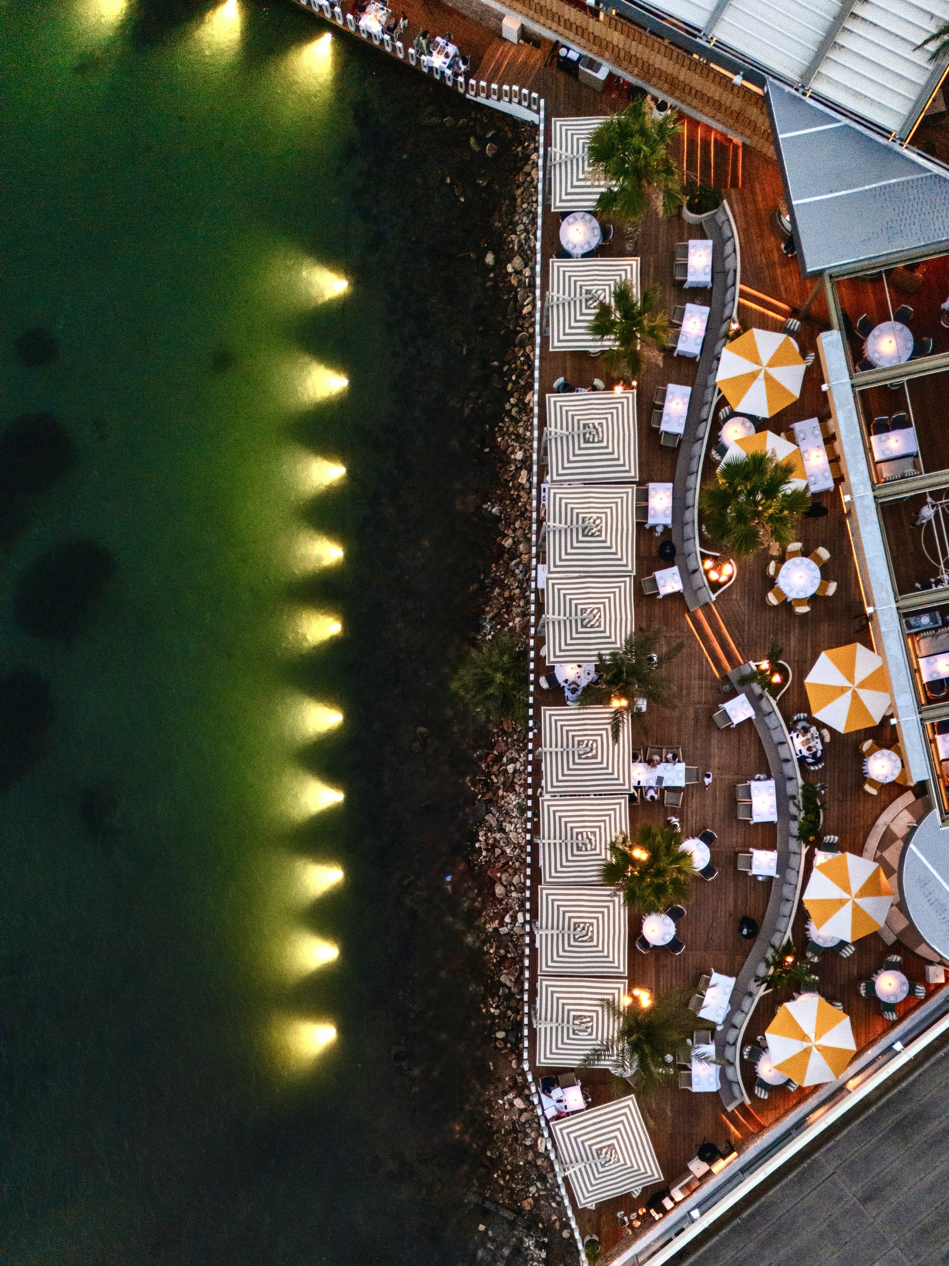 The dining room at Casa Fish