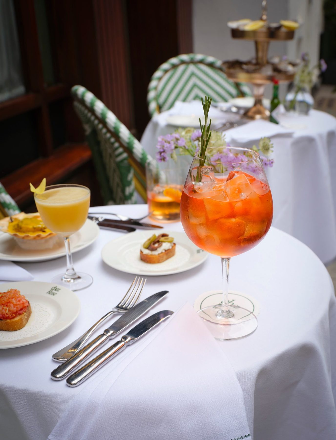 Tables at Chez Rose