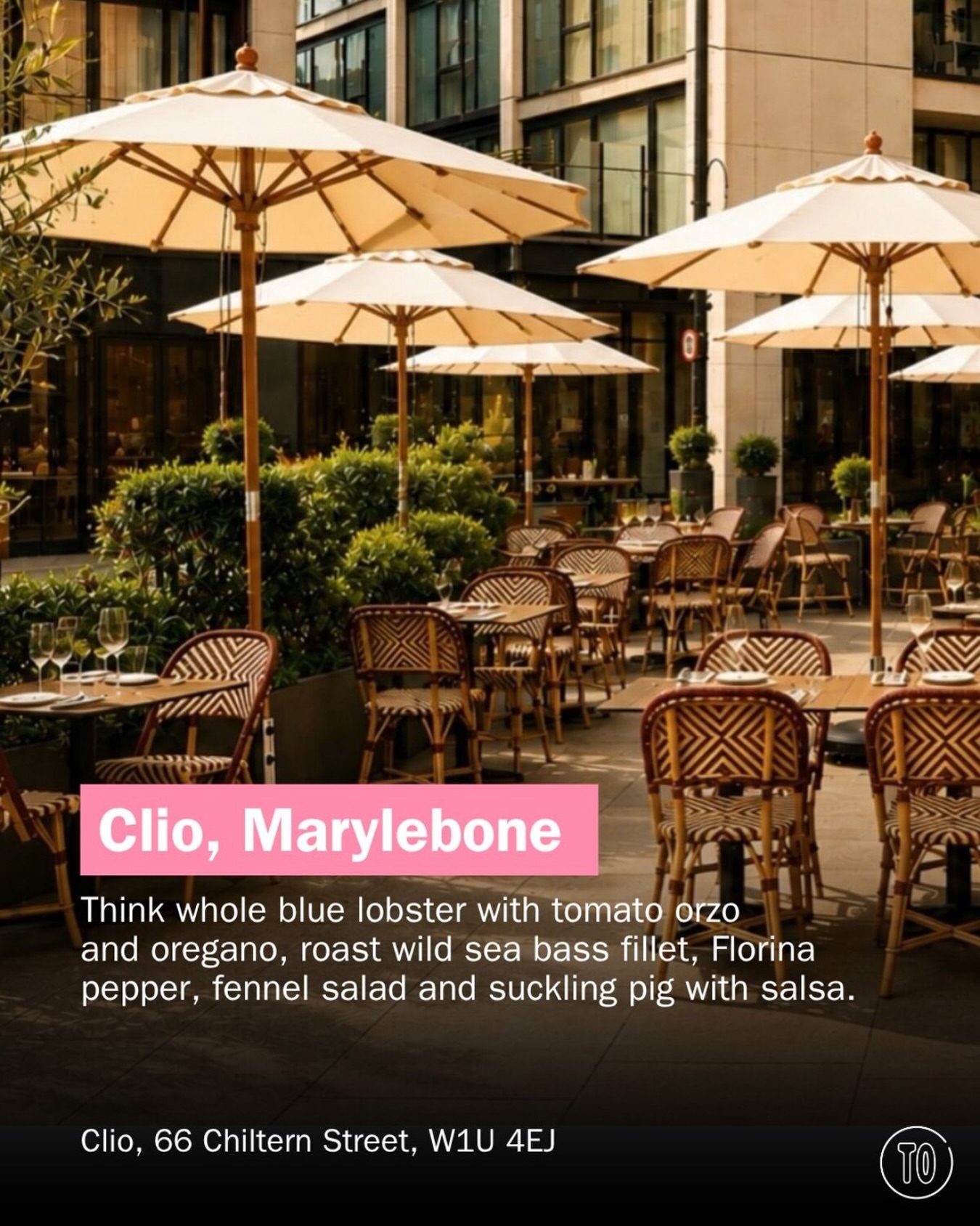 Tables at Clio