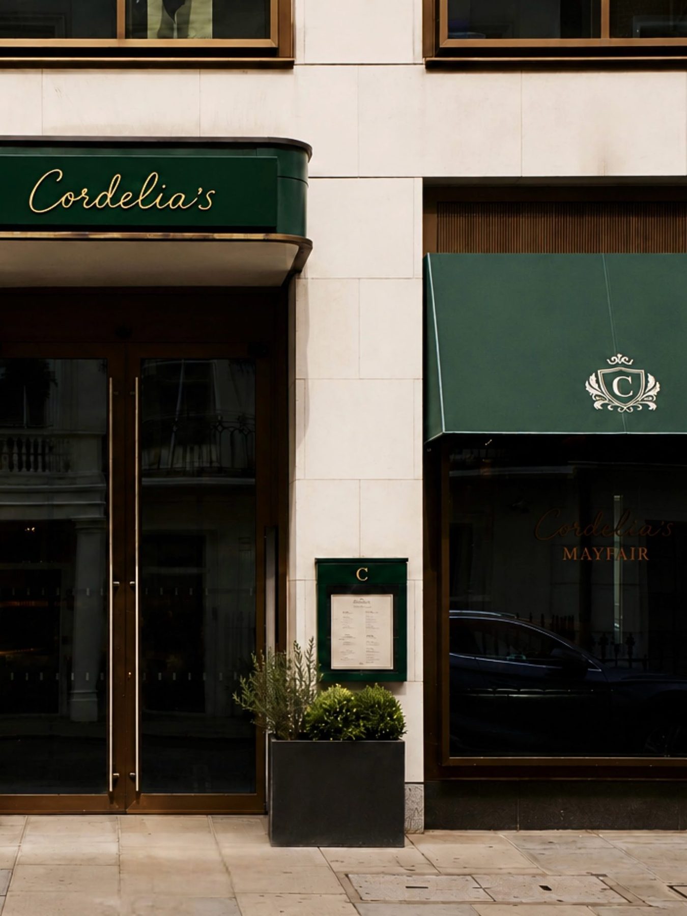The front of Cordelia’s on Clarges Street