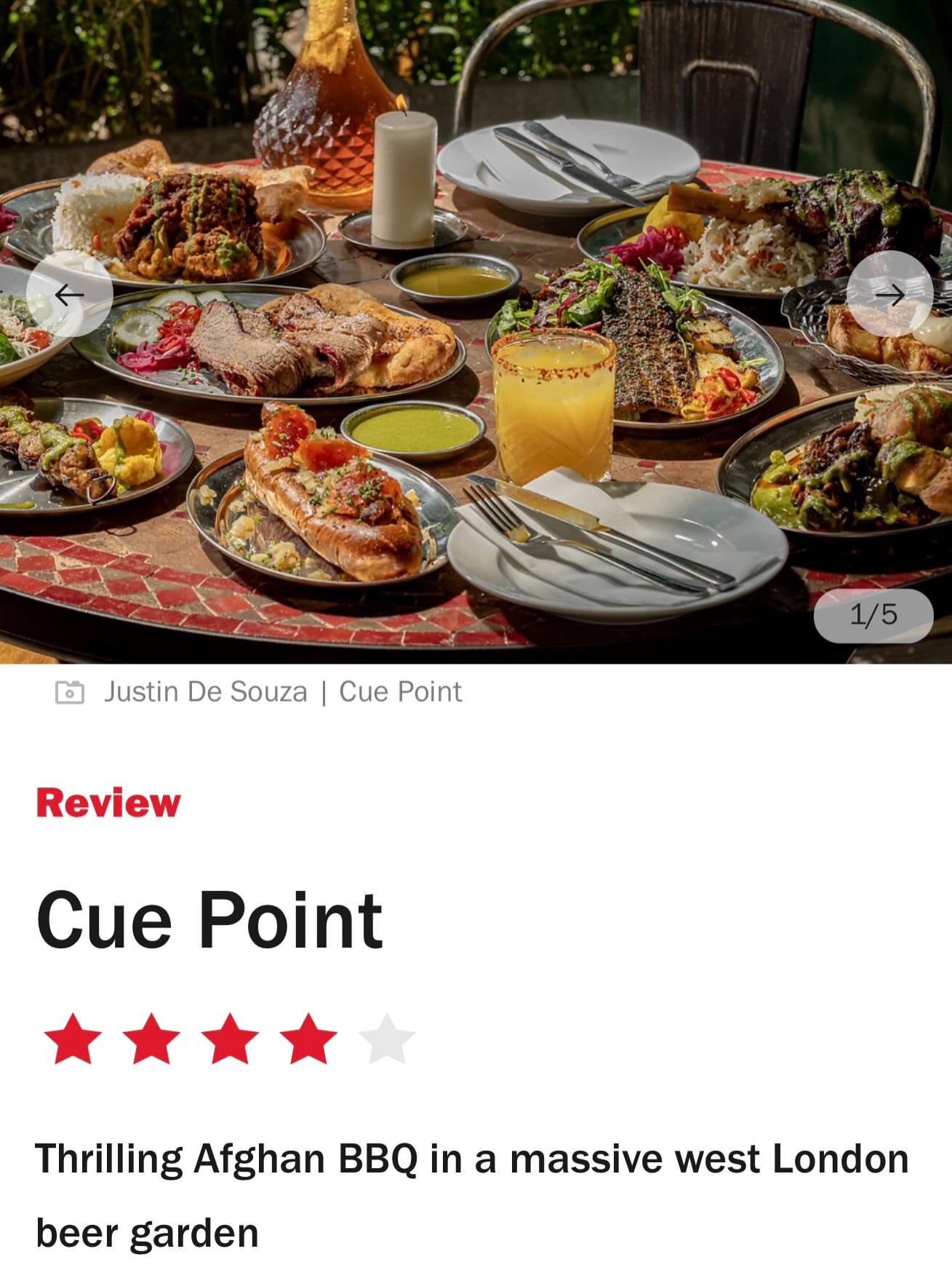 Smoked meat at Cue Point