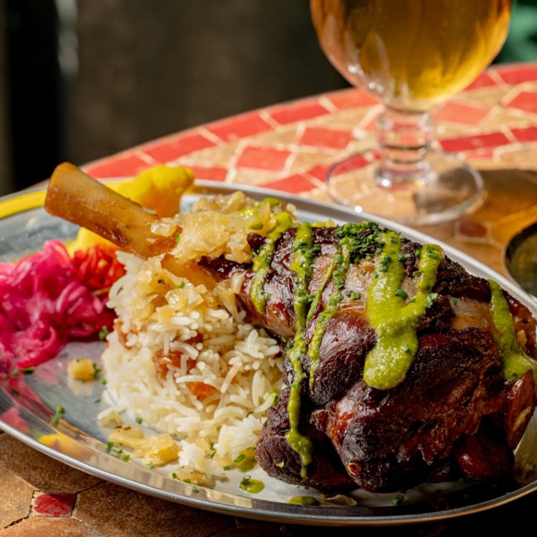 A plate at Cue Point