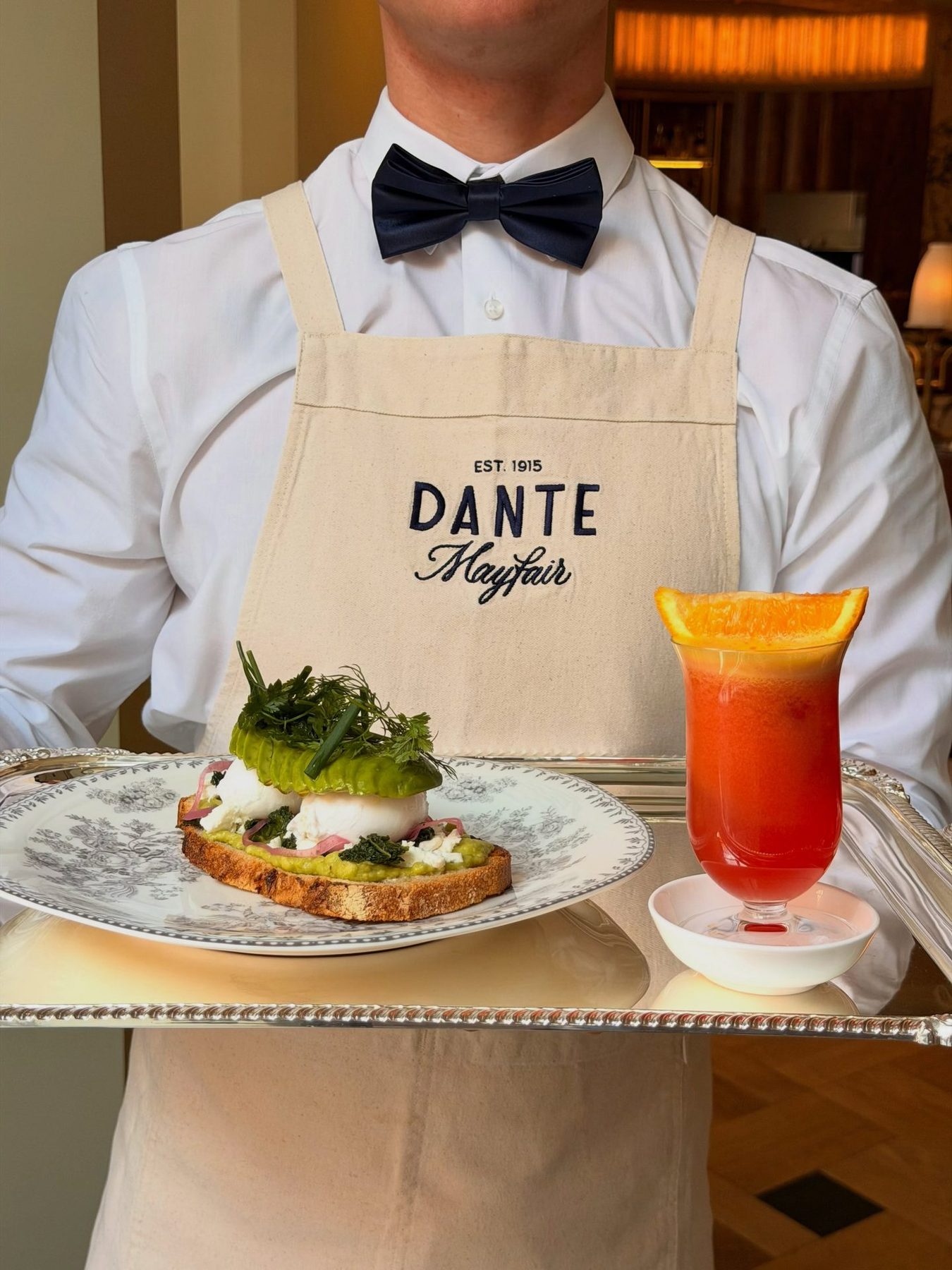 A plate at Dante Mayfair
