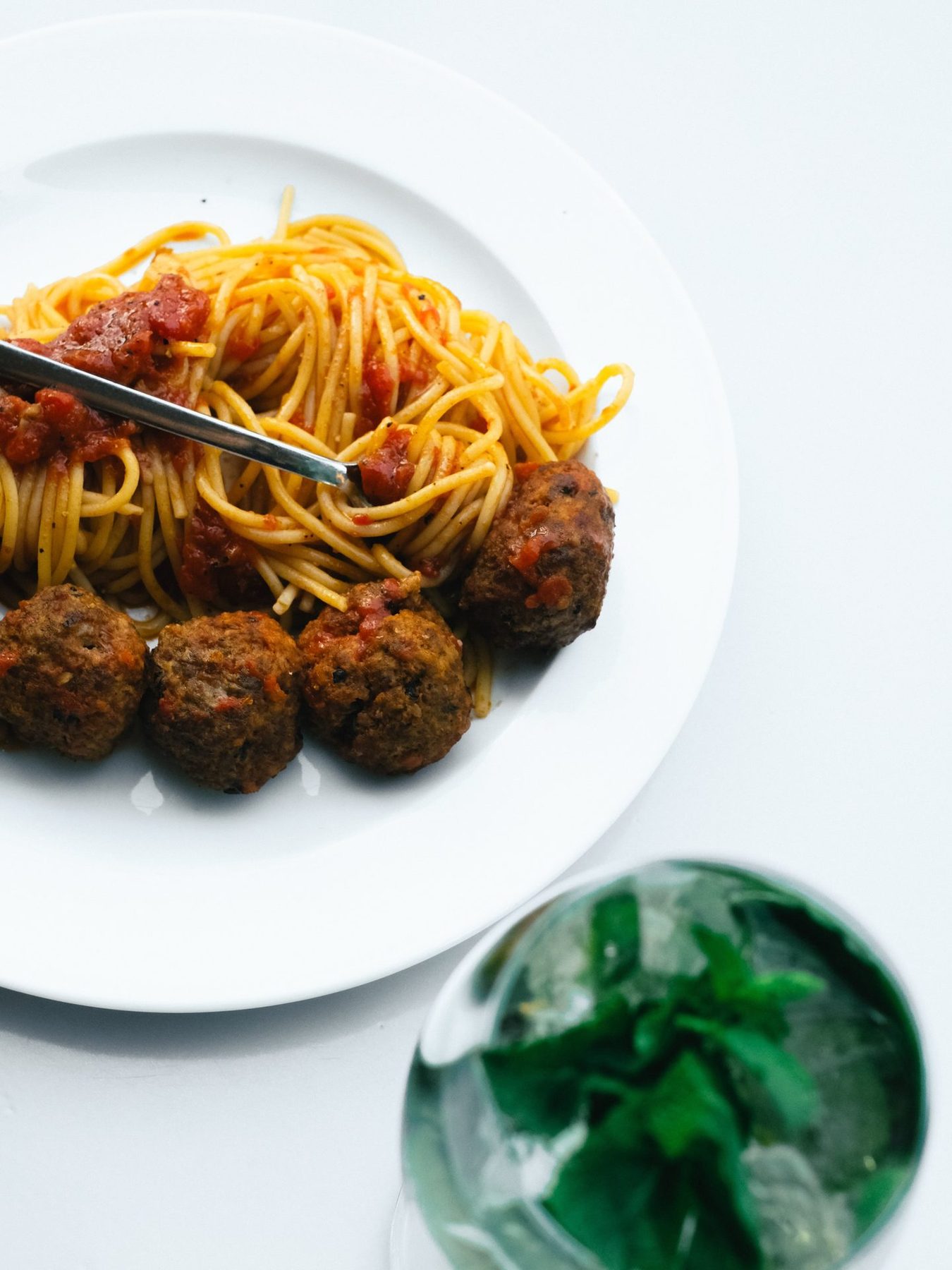Spaghetti με κεφτεδάκια στο Exotica
