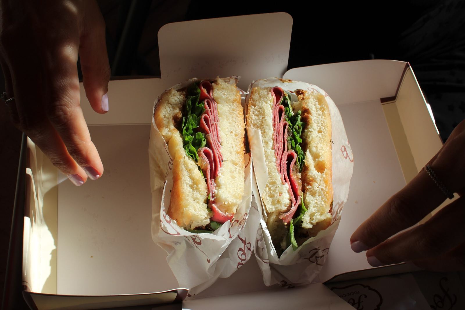 A focaccia sandwich at Fo&Co