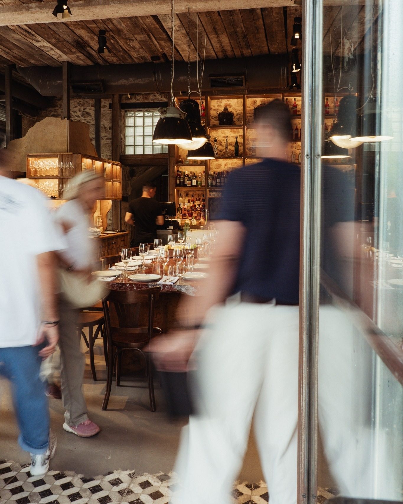 The dining room at Focu Sauvage