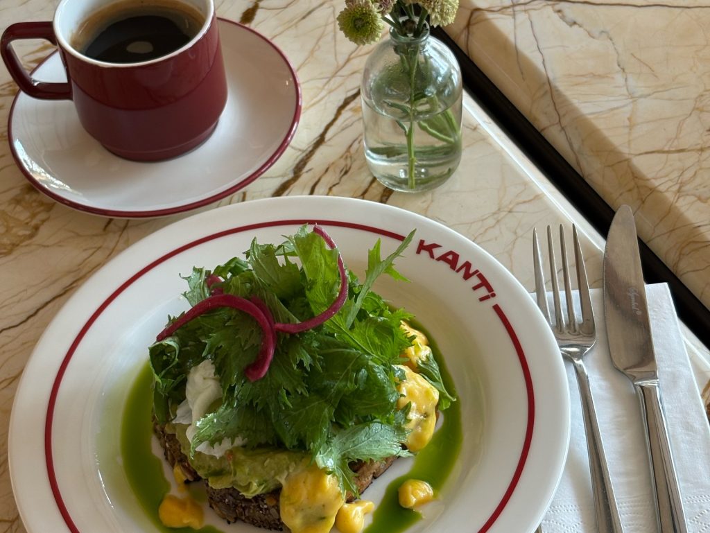 A plated lunch at Kanti Yeniköy