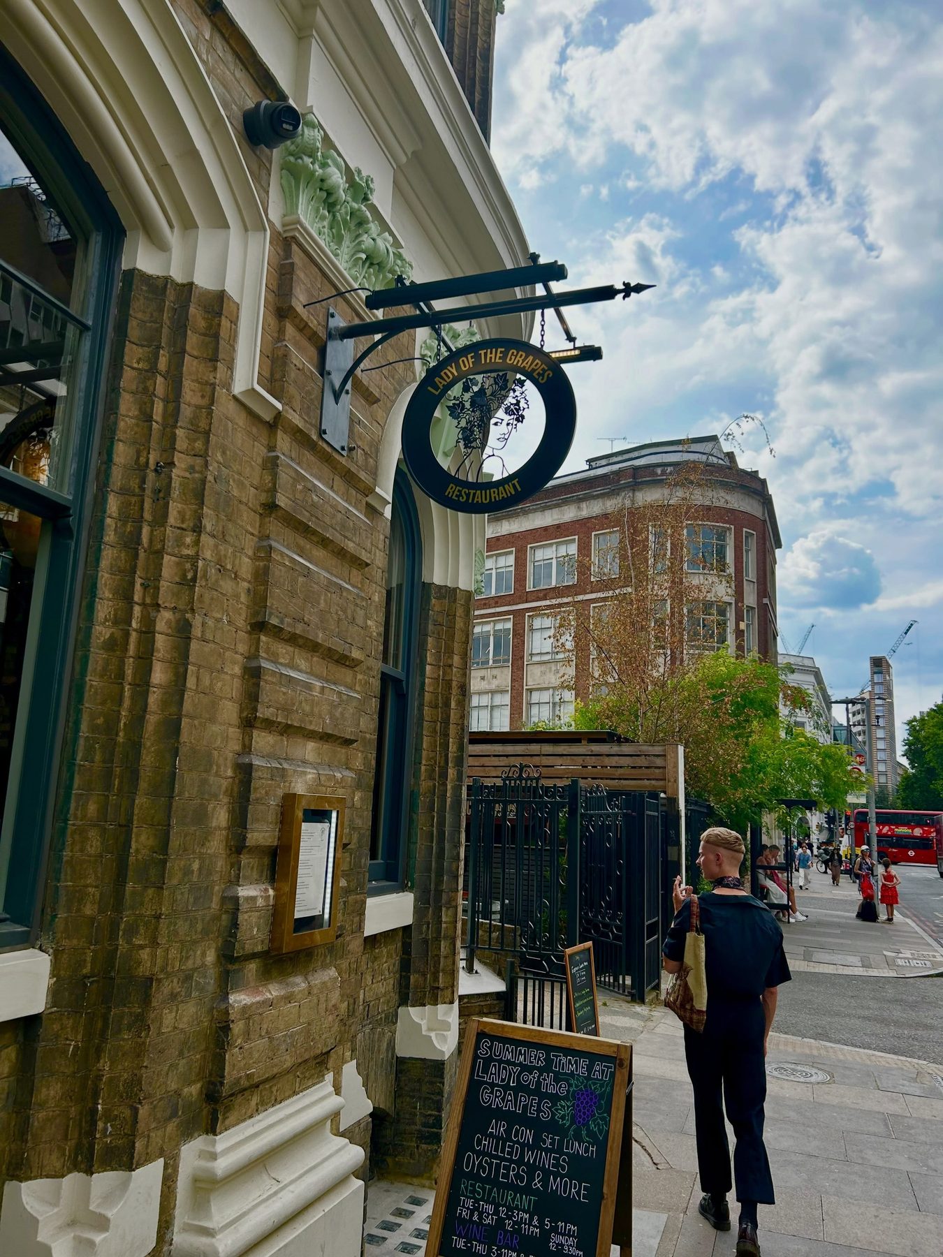 The front of Lady of the Grapes on Southwark Street