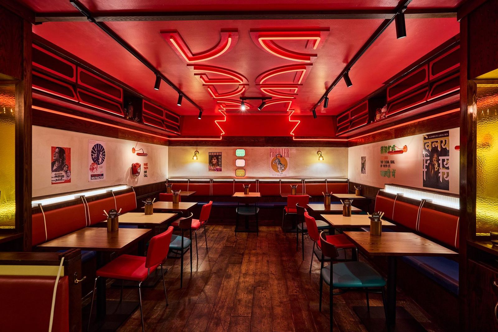 Tables at Tangra in Soho