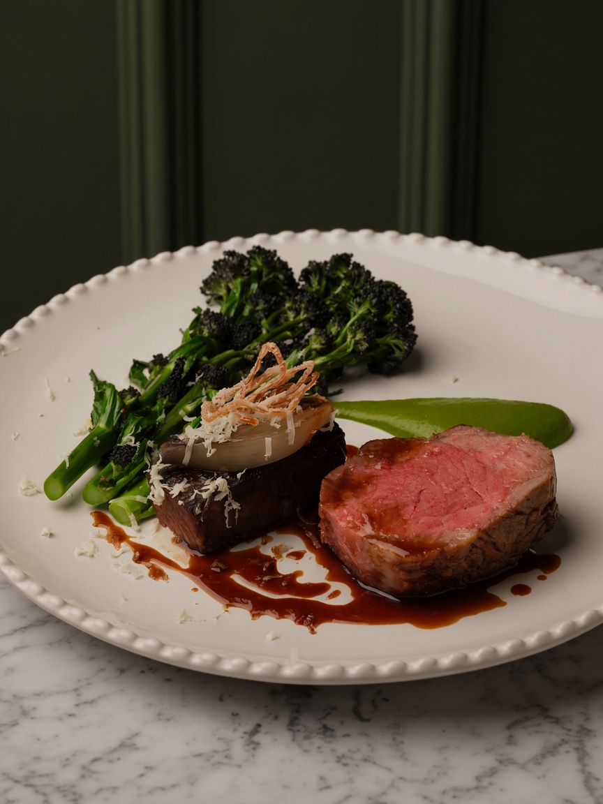 A plate at Teal