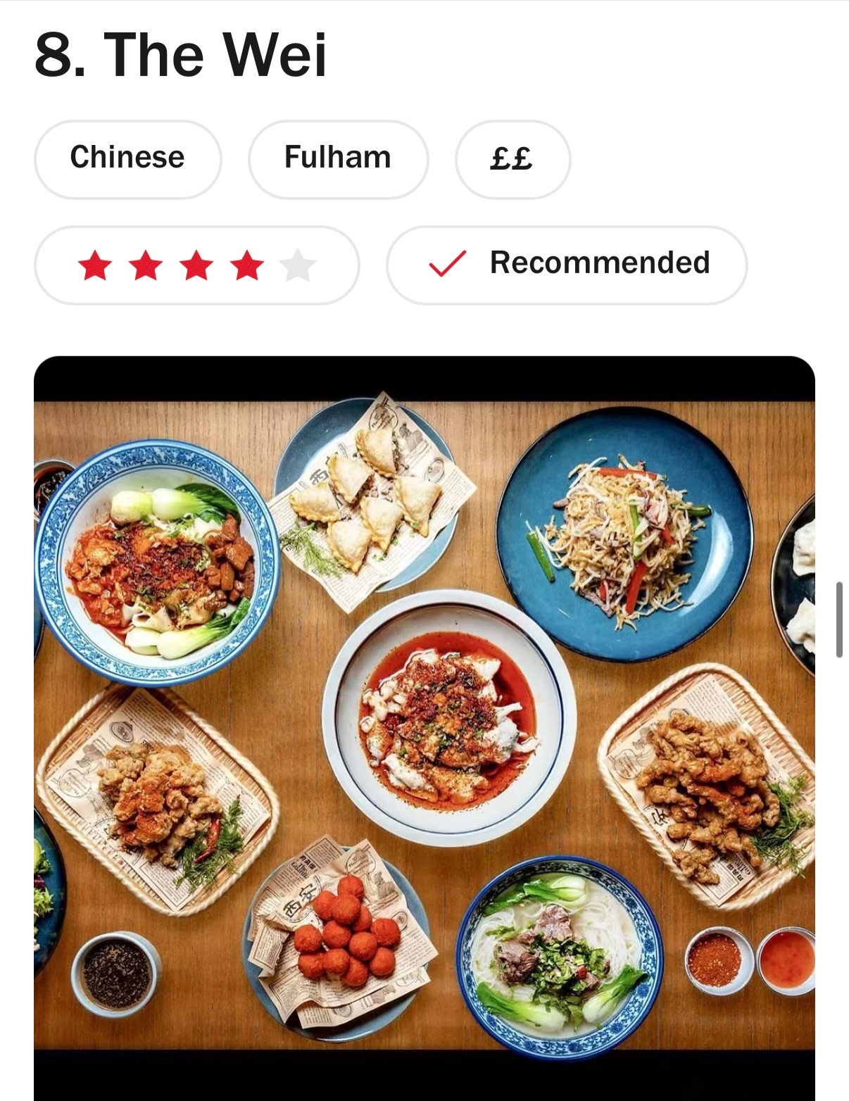 The Wei — theweifulham