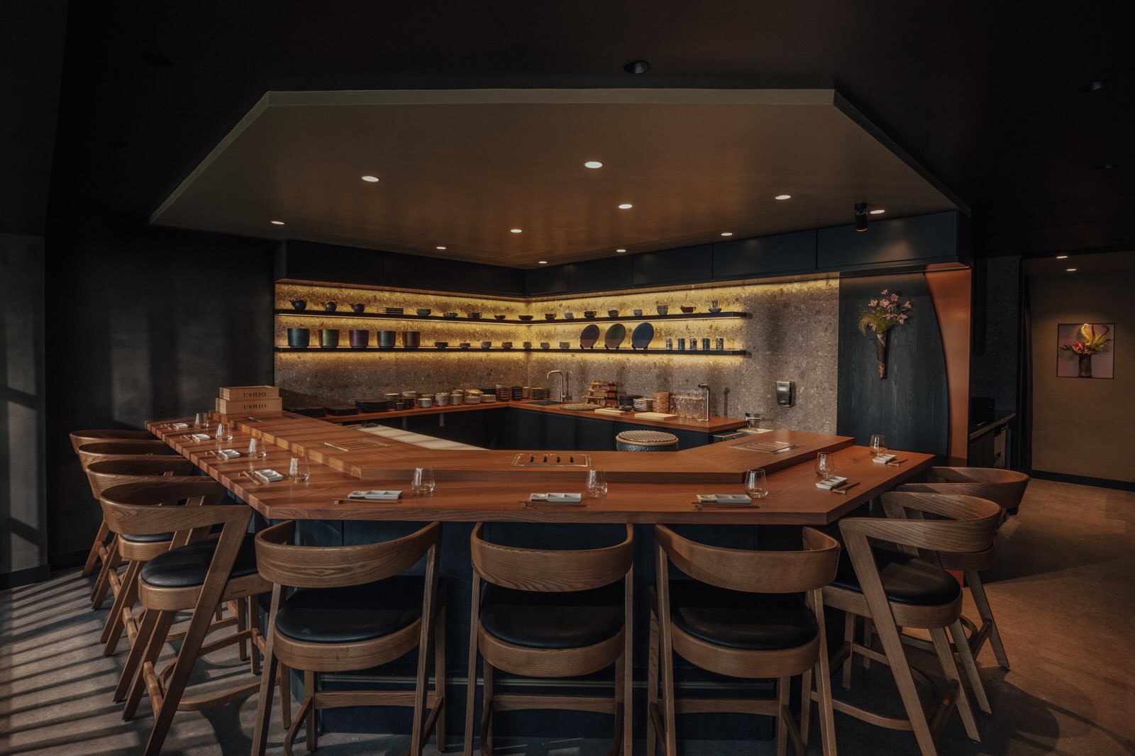 The yakiniku counter at Ushio